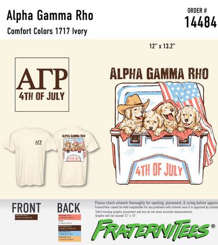 Alpha Gamma Rho - 4th of July