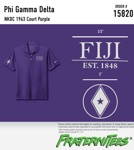 FIJI Nike Dri-Fit Polo