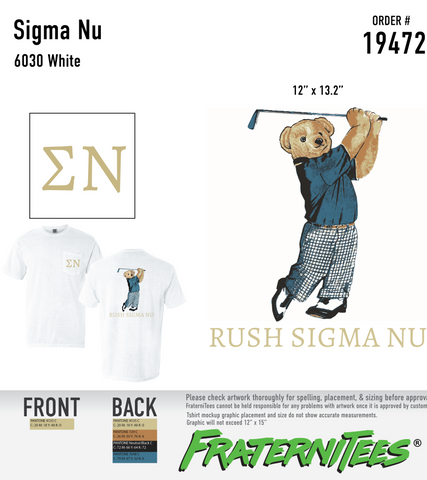 Sigma Nu - Golf Bear