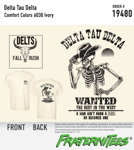Delta Tau Delta - Wanted Poster