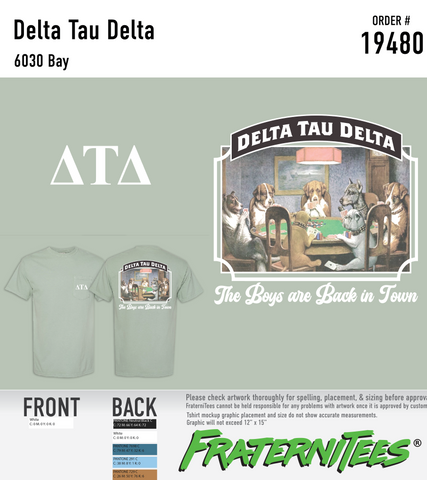 Delta Tau Delta - Dogs Playing Poker