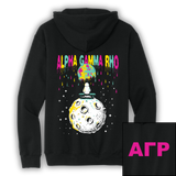 Alpha Gamma Rho - Neon Space Hoodie