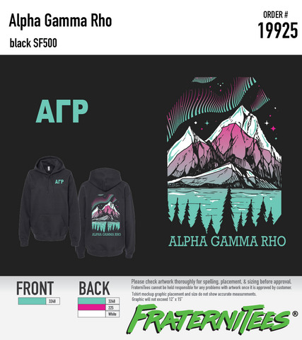 Alpha Gamma Rho - Northern Lights Hoodie