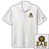 Sigma Alpha Epsilon - White Nike Dri-Fit Polo